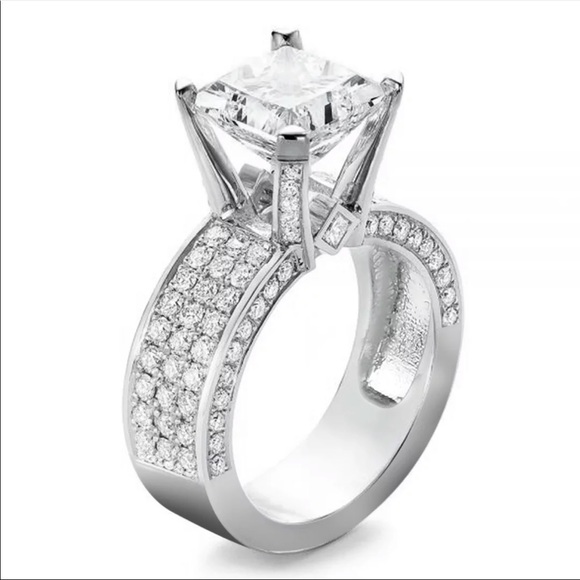 Jewelry - New Luxury Square Cut Popular Women’s Diamond Ring